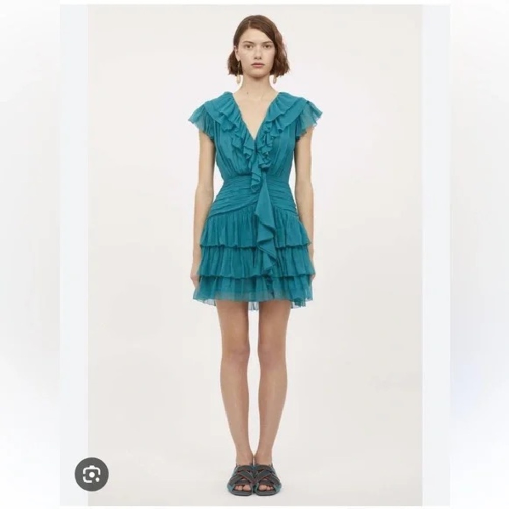Ulla Johnson Zina silk ruffle dress‎